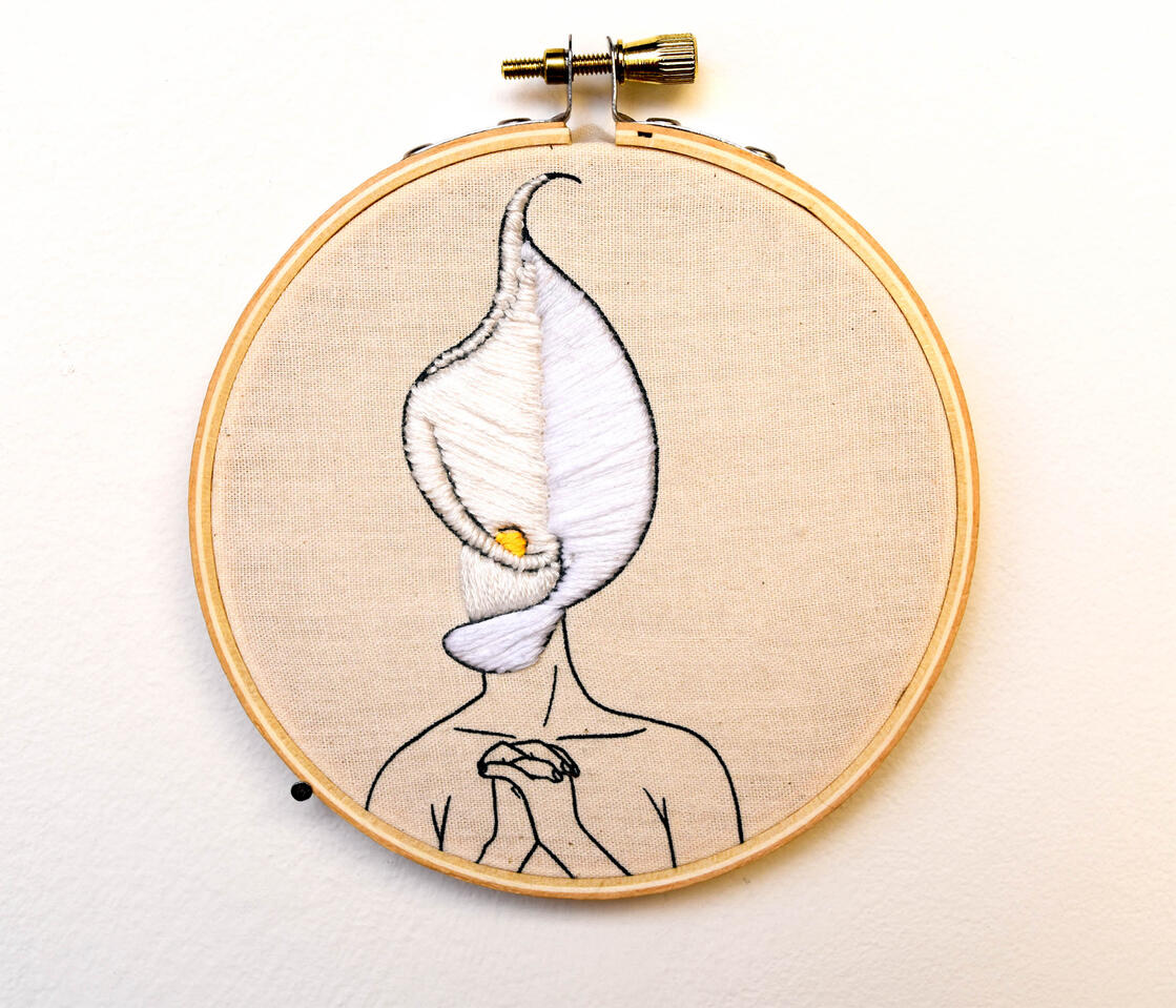 People are Strange Embroidered Piece